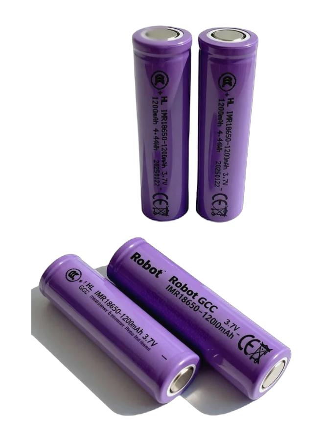 robotgcc 18650 Rechargeable Li-ion Battery Pack 3.7V True 4800mAh Cells | Flat-Top High Drain Lithium Battery for Arduino Robots, IoT Devices, LED Lighting & STEM Labs | Safe Power for Smart Car Kits, Sensors & Microcontrollers | UN38.3 IEC62133 CE Certified Durable Eco-Friendly Pack Bundle - Image 1